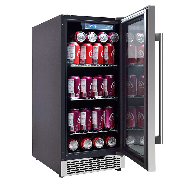 Wine Beer Fridge Dual Zone - OEM Kleiner Getränkebar-Kühlschrank, individuelle Kühlschränke, Glastür,