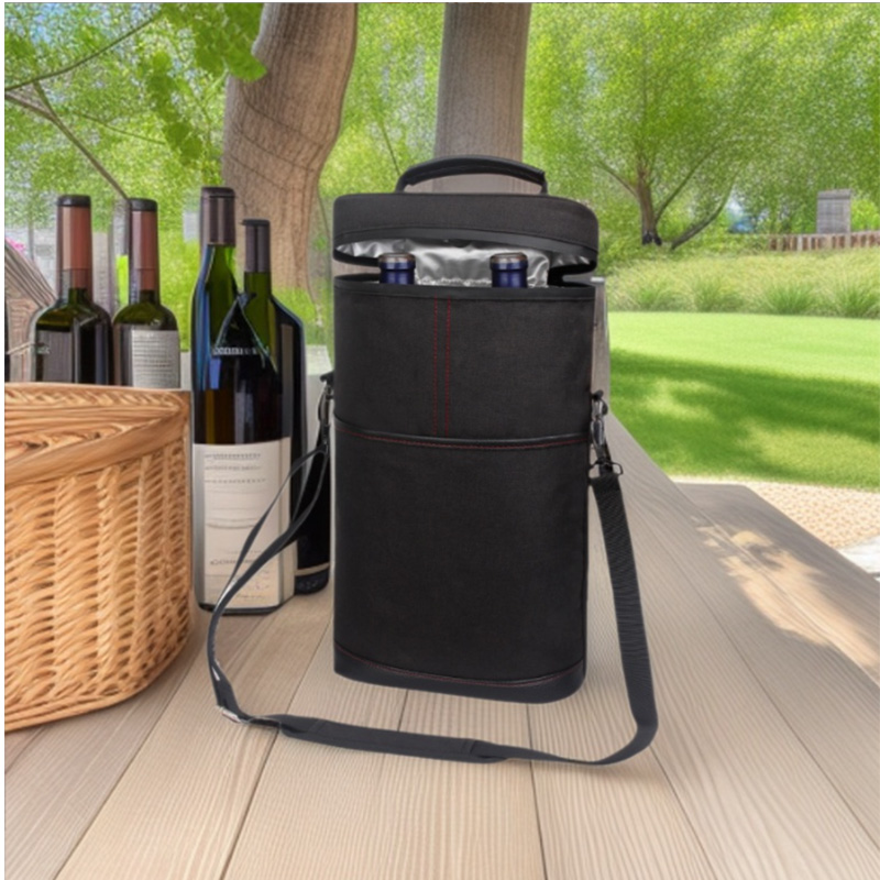 Wine Beer Holder - Tragbare Outdoor-Weinkühltasche, Fasst 2 Flaschen 750ml