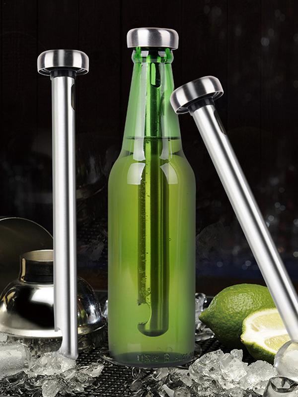 Wine Beer Holder - 2 Stück Edelstahl Bier kühler Stick