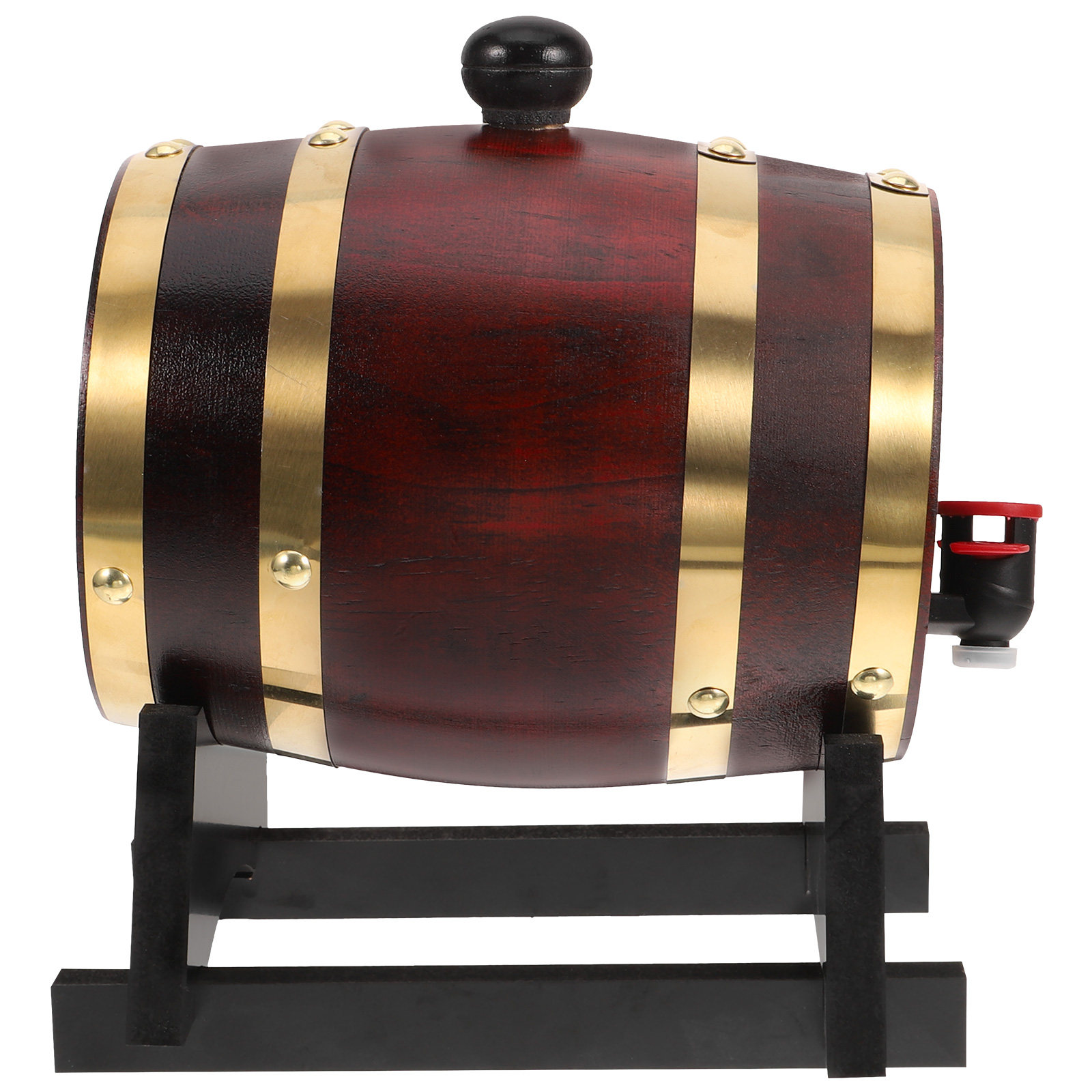 Wine Beer Holder - 1 Set Holz-Weinfass 1L Rotweinhalter Bier-Whiskey-Likörspender