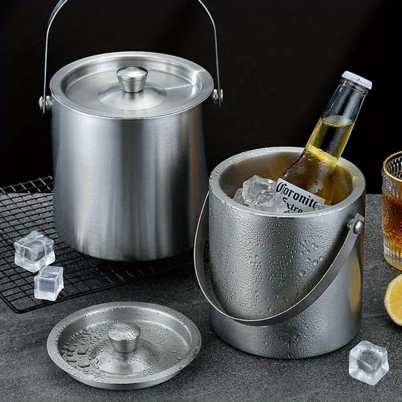 Wine Beer Holder - 1,6 l/2l/3l Edelstahl isolierter Eis kübel