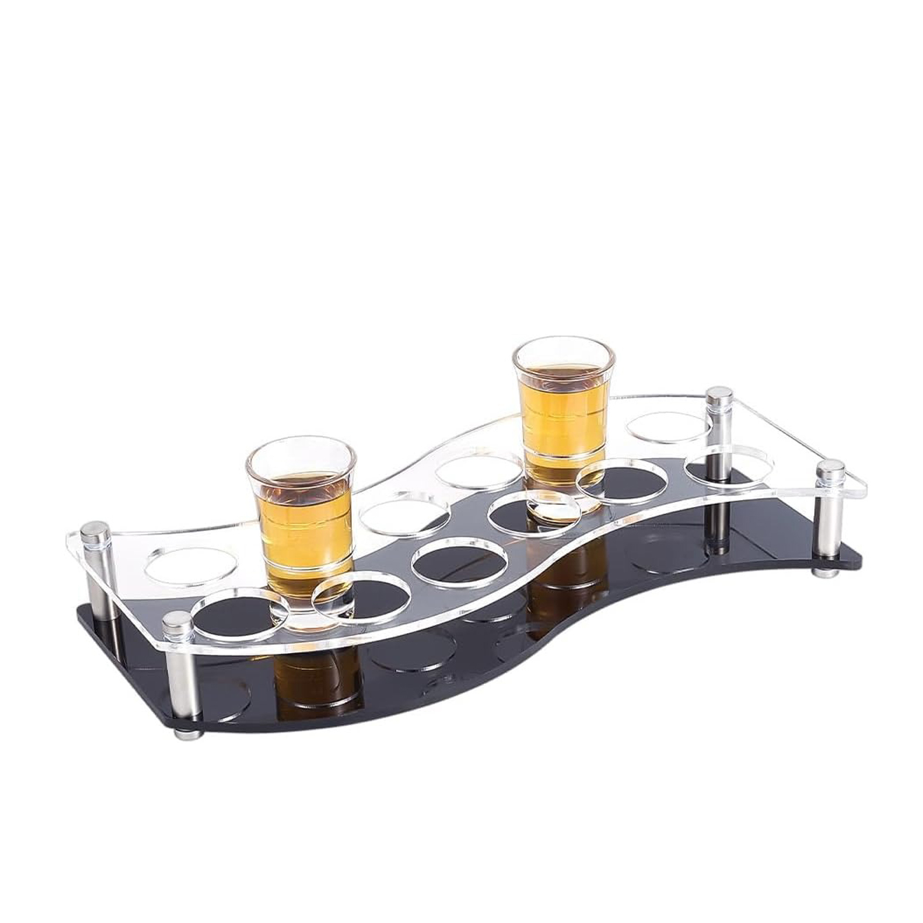 Wine Beer Holder - 12-Loch Schnapsglas-Halter, 3,8 cm Loch-Getränkehalter mit