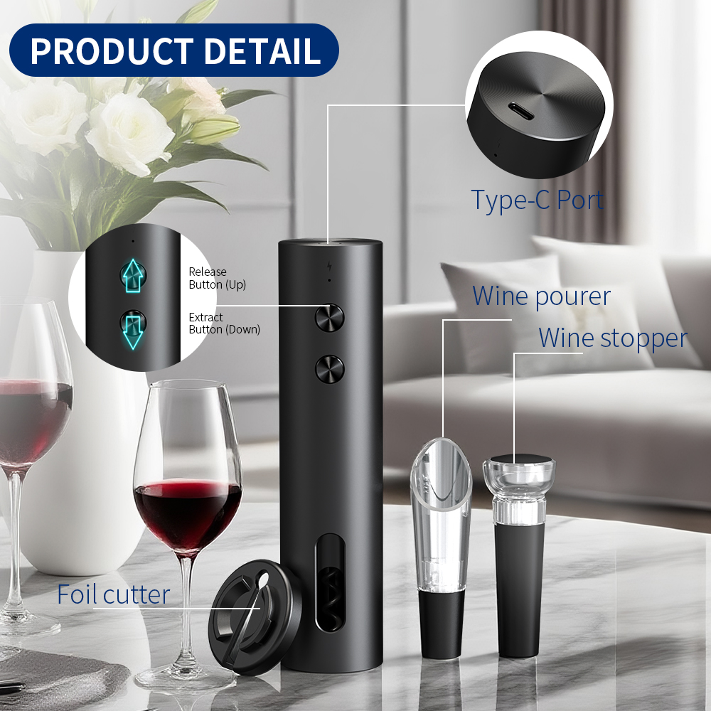 4-in-1 Elektrisches Flaschenöf – Wine Opener Electric Bewertung und Preis