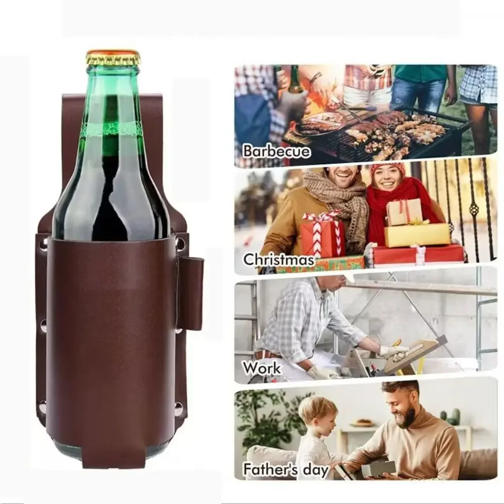PU-Leder Bierflasche Taillenho – Wine Beer Holder Bewertung und Preis