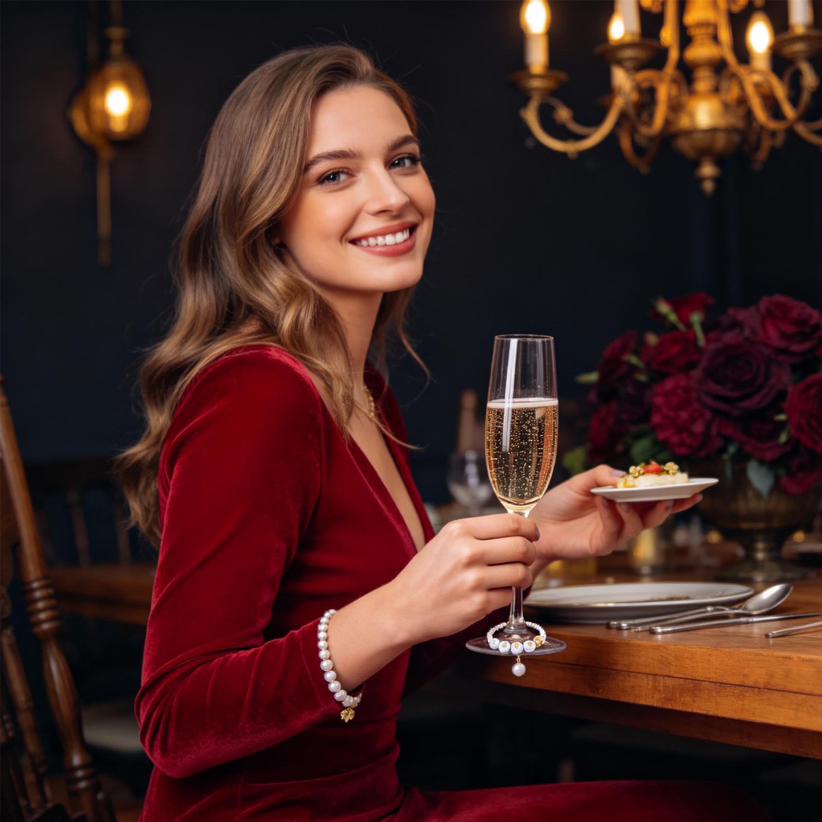 Glasmarkierer mit Perlen, Pinz – Wine & Beer Emporium Bewertung und Preis