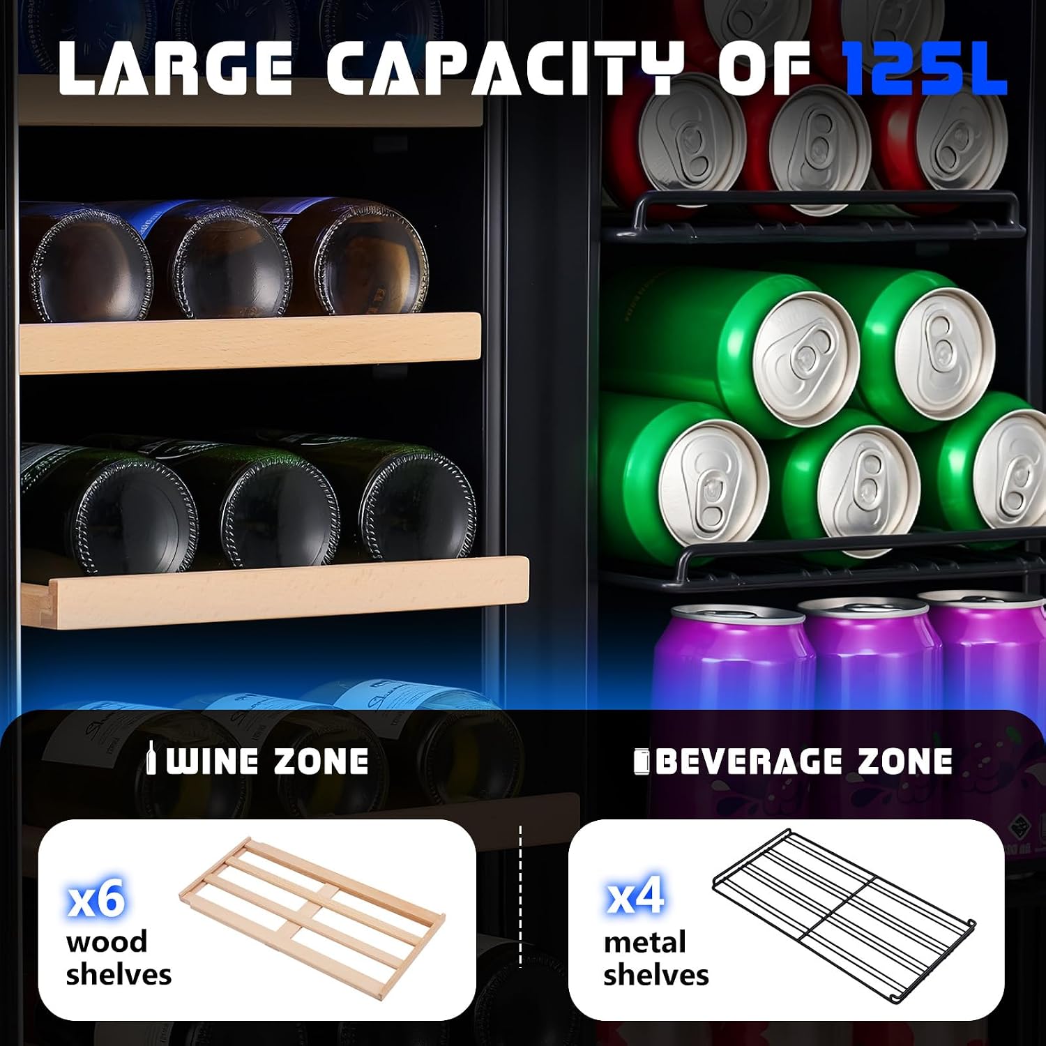 Getränkekühlschrank, 24-Zoll-D – Wine Beer Fridge Dual Zone Bewertung und Preis