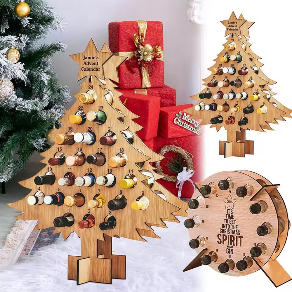 Weihnachtsbaum-Holz-Weinregal, – Wine Beer Holder Bewertung und Preis