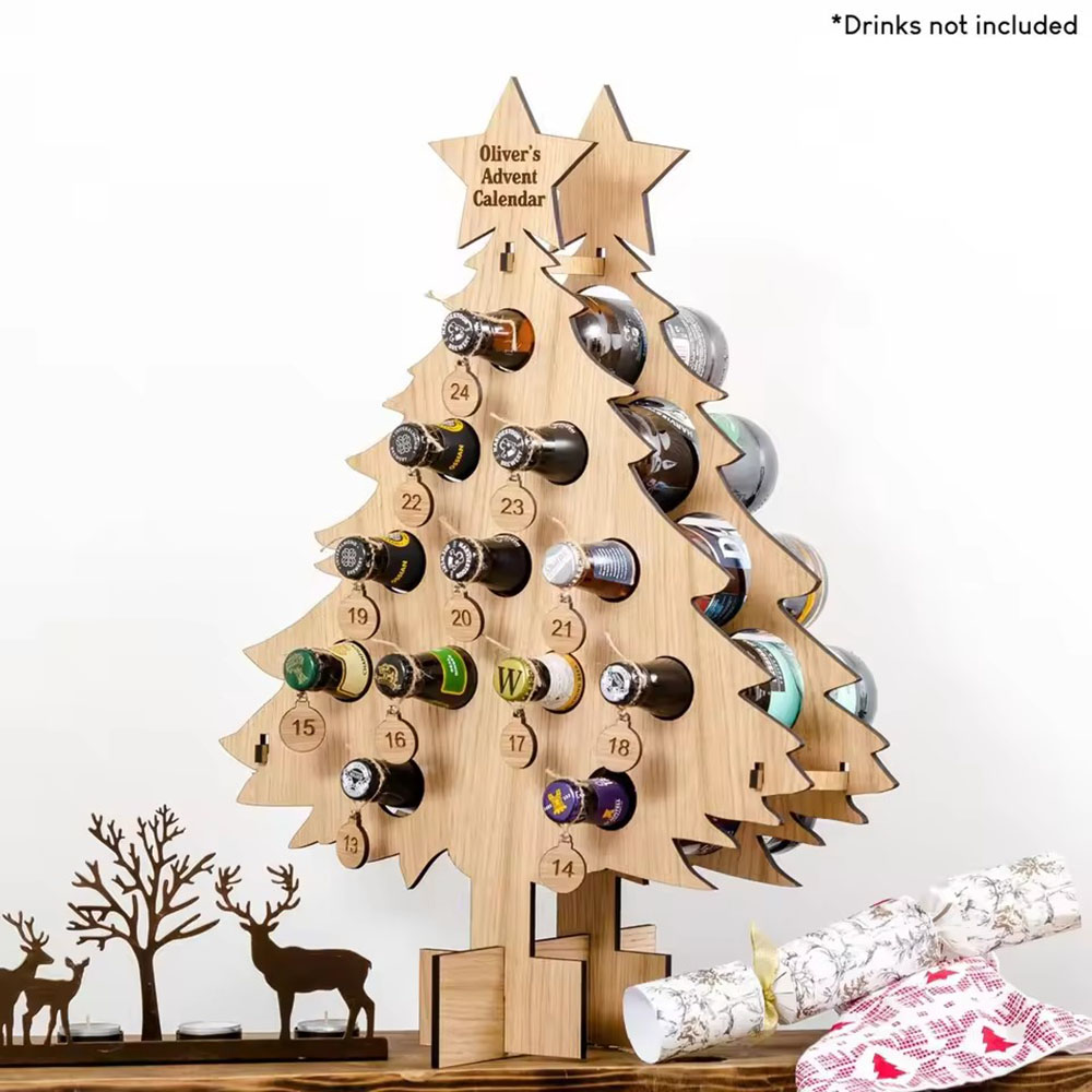 Weihnachtsbaum-Holz-Weinregal, – Wine Beer Holder Bewertung und Preis