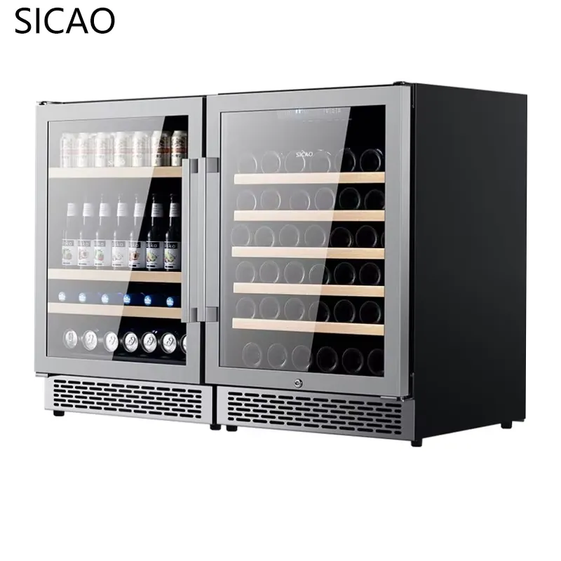 2-türiger Wein- und Bierkühlsc – Wine Beer Fridge Dual Zone Bewertung und Preis