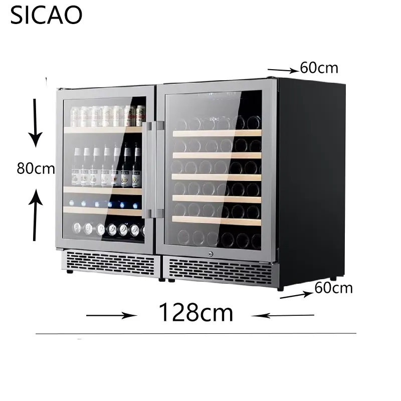 2-türiger Wein- und Bierkühlsc – Wine Beer Fridge Dual Zone Bewertung und Preis