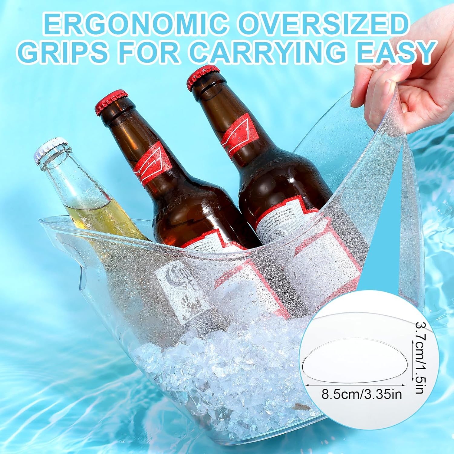 5 PET Unzerbrechlicher Eiskübe – Wine Beer Holder Bewertung und Preis