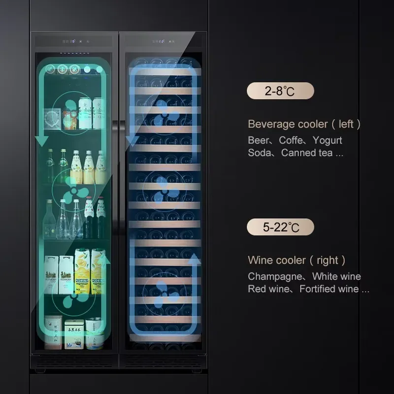 Eingebauter Getränkekühlschran – Wine Beer Fridge Dual Zone Bewertung und Preis