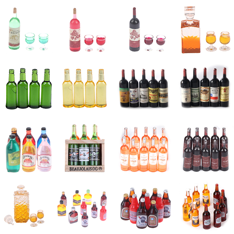 1 Set 1/12 Miniatur Wein Flasc – Taste Wine Beer Kitchen Bewertung und Preis